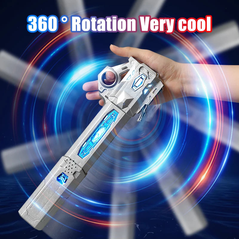 Retractable Lightsaber Finger Spinning Laser Sword Luminous Flash Soundfont Force FX FOC Blaster