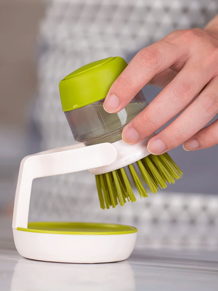 Multipurpose Cleaning Brush with Soap Dispenser