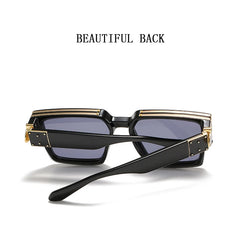 Vintage Luxury Millionaire Sunglasses for Men and Women Square Fashion Retro Trend Glasses